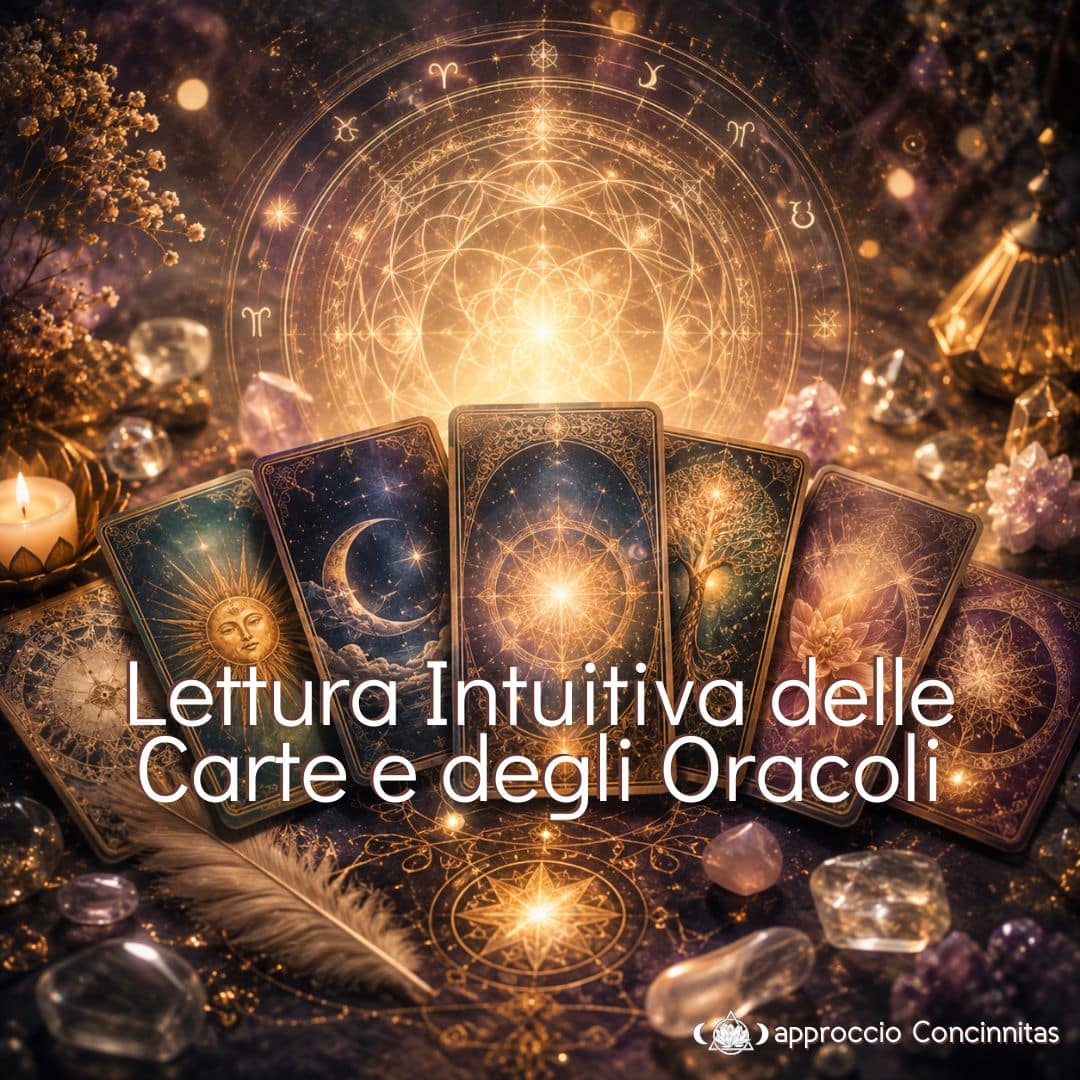 lettura intuitiva di carte e oracoli di cuore di loto ad approccio concinnitas