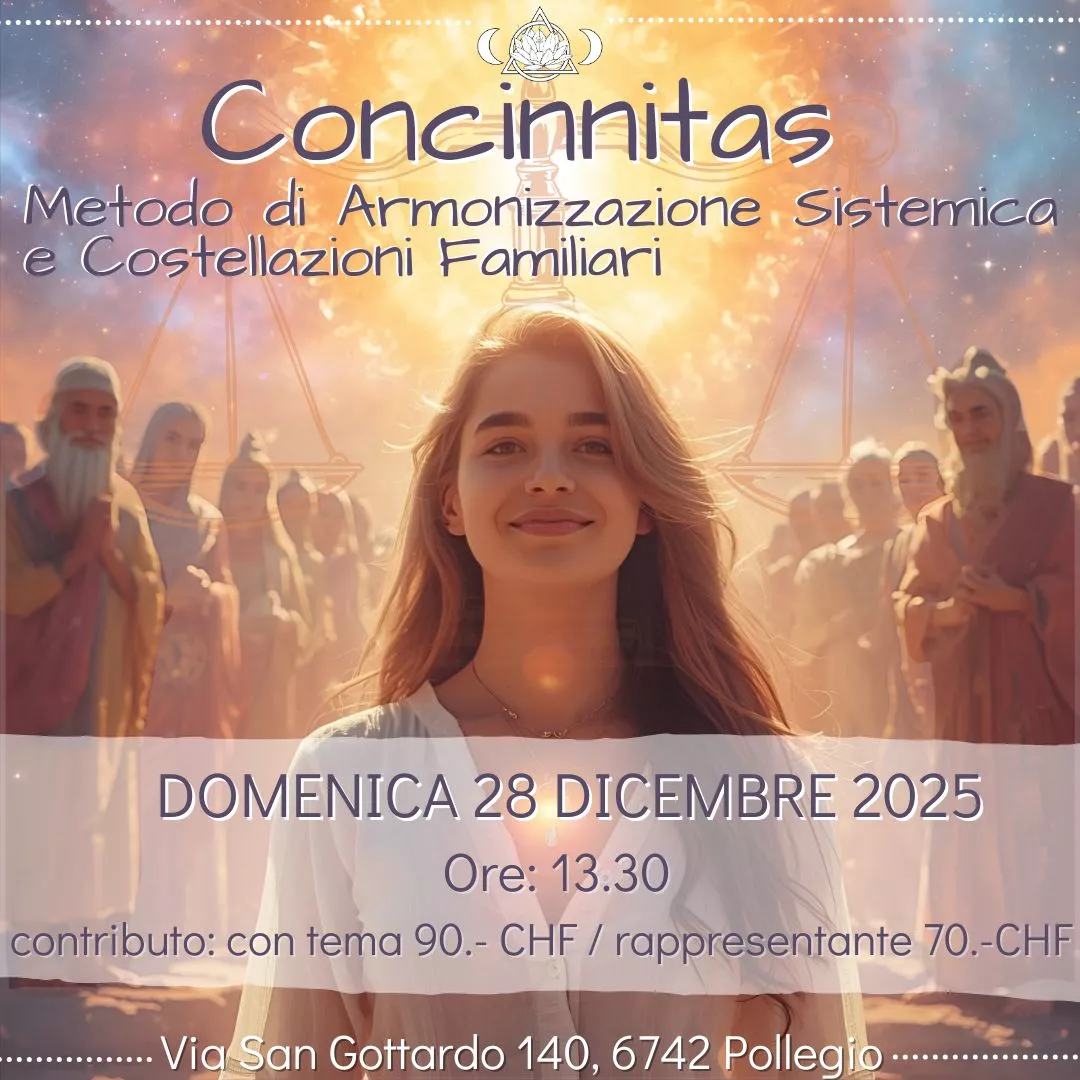 armonizzazione sistemica e COSTELLAZIONI familiari28.12.25