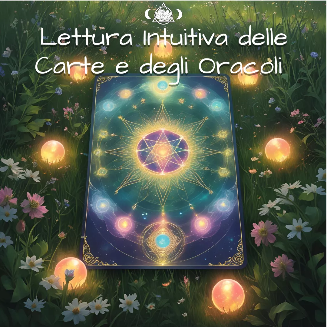 sessione di lettura intuitiva di carte e oracoli a Pollegio Ticino - cuore di loto