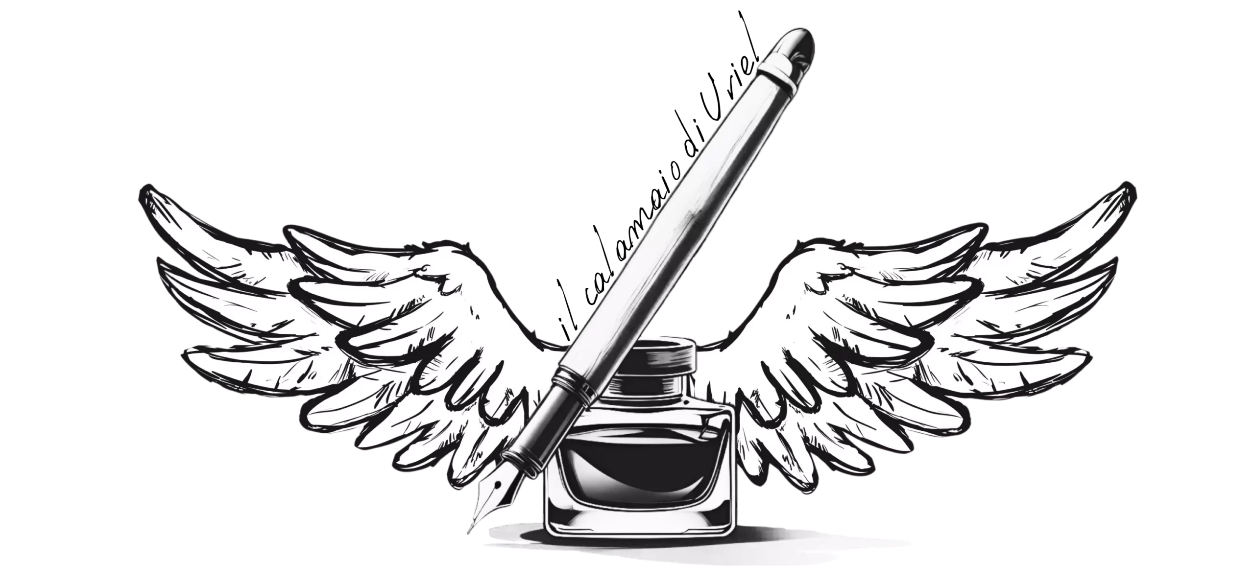 logo degli strumenti editoriali per l'Anima il calamaio di Uriel sigillo editoriale per strumenti canalizzati